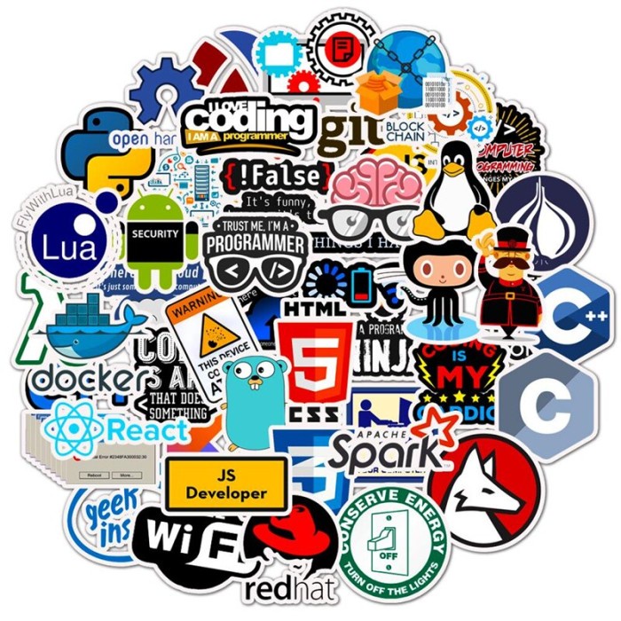 

Terlaris Programing / It Sticker Pack (50Pcs)