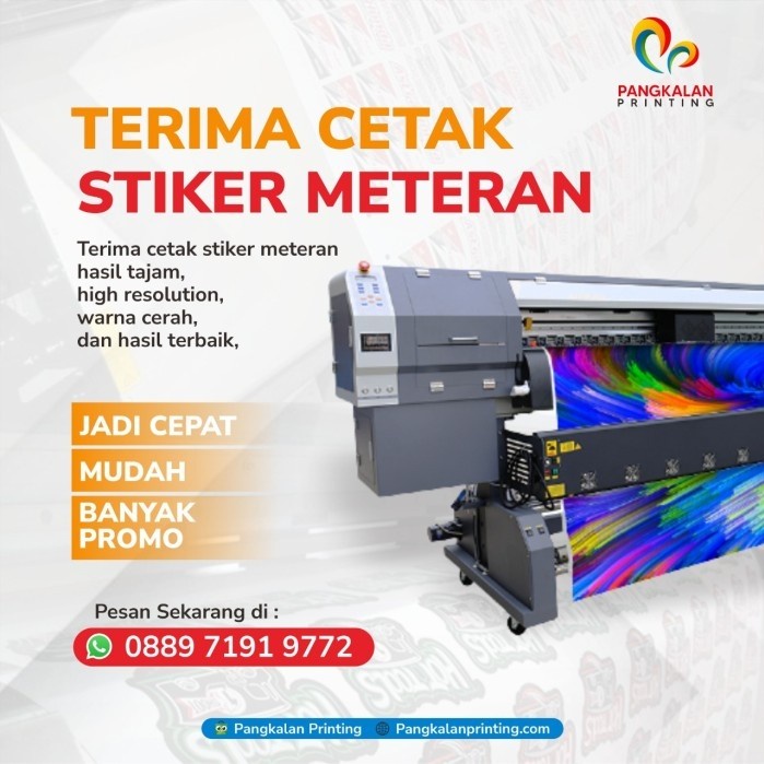 

Terlaris Cetak Stiker Vinyl / Stiker Transparan Permeter / Meteran