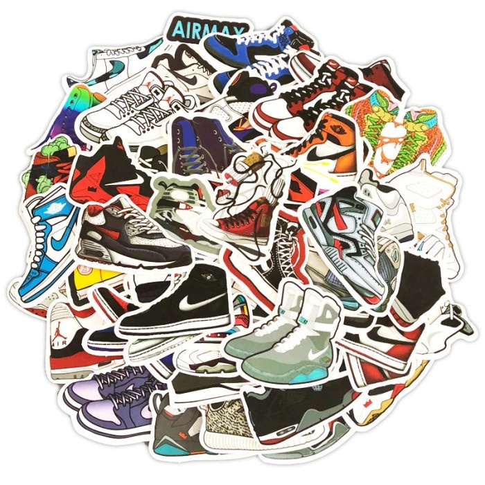 

Terlaris Sneaker Sticker Pack (50Pcs)