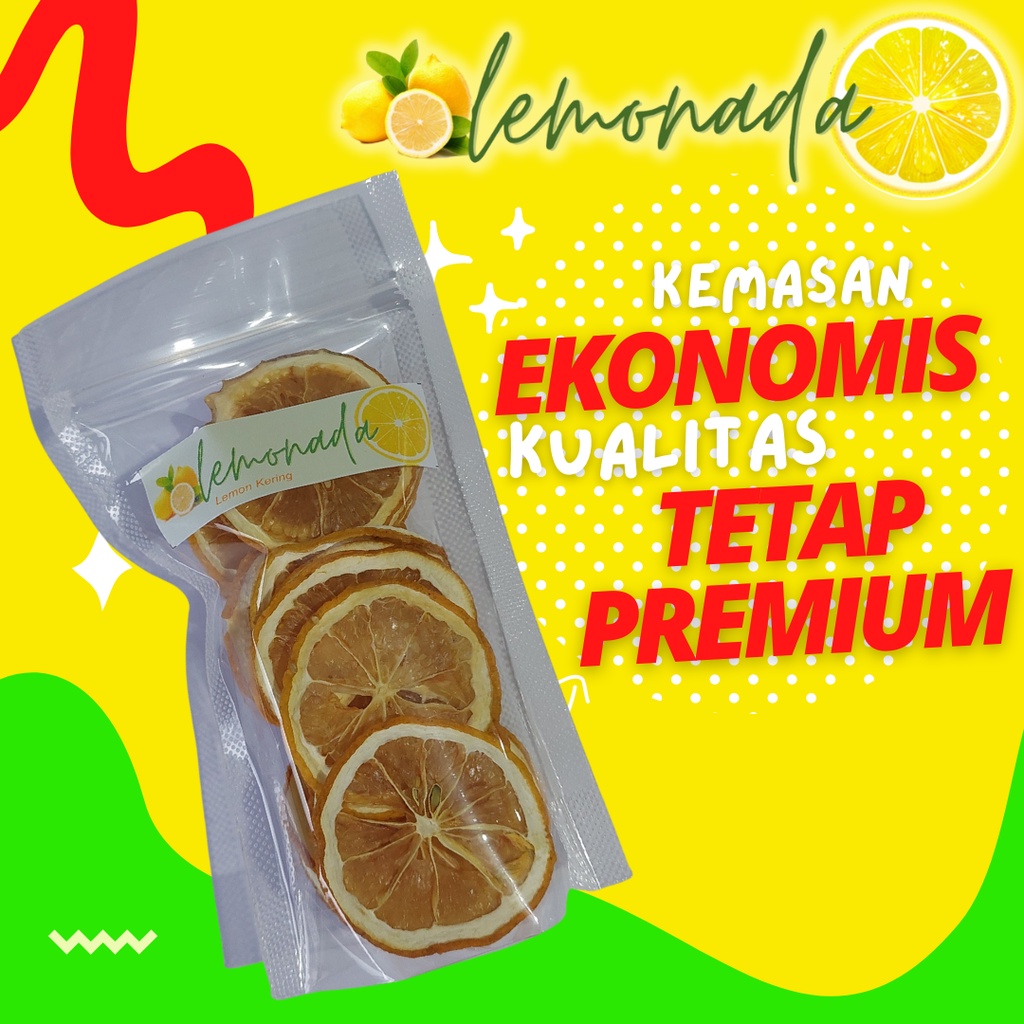 

Lemon Kering Premium Lemonada 100% ORGANIK & Tidak Gosong Cocok Untuk Diet & Menjaga Kesehatan [20 gr]