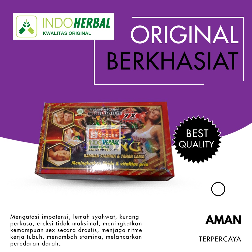 Suplemen Herbal (Liong) Original Kapsul Obat (Kuat) Pria