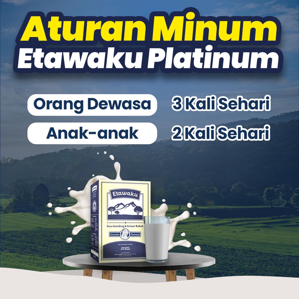 ETAWAKU PLATINUM 100% ORIGINAL | Susu Kambing Etawaku Platinum Asli Ampuh Mengobati Sesak Nafas Etawaku Platinum