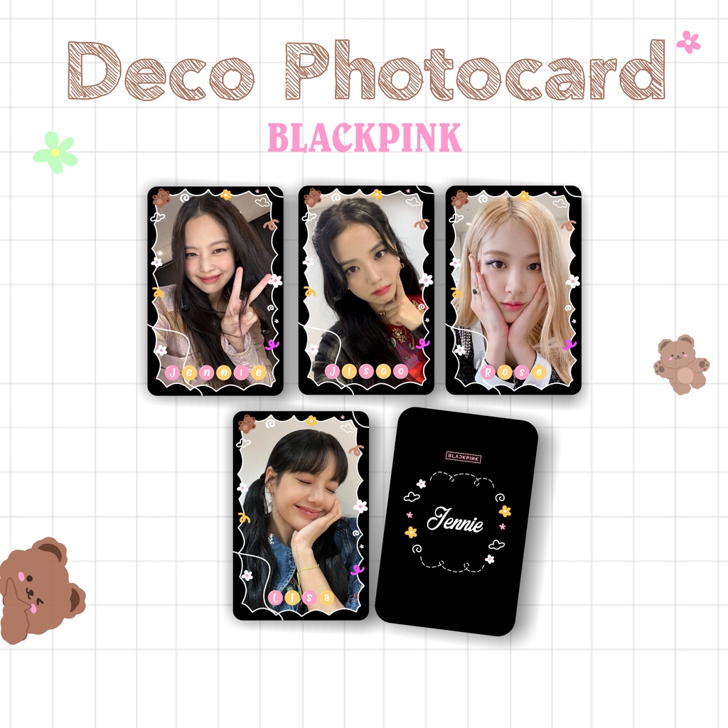 PHOTOCARD PC PREMIUM BLACKPINK -PINK VENOM Selfie