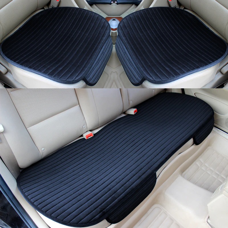 Cover Jok Kursi Mobil Car Seat Cover Flocking Cloth - L31 - Black