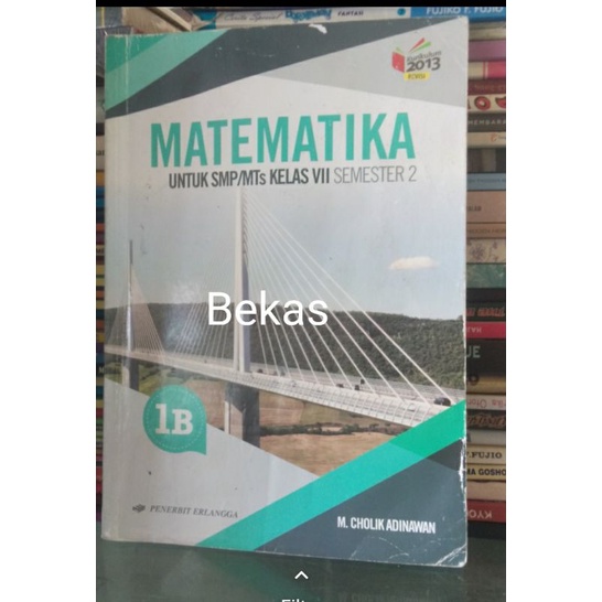 Matematika SMP Kelas 7 VII Penerbit Erlangga