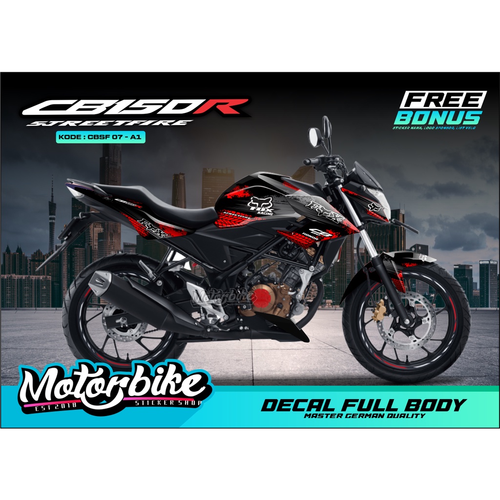 Decal Cb150r 2017 Sticker Cb150r 2017 Full Body