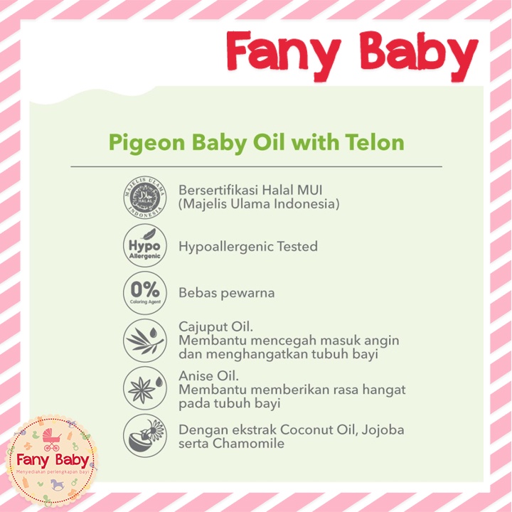 PIGEON BABY OIL WITH TELON 115ML