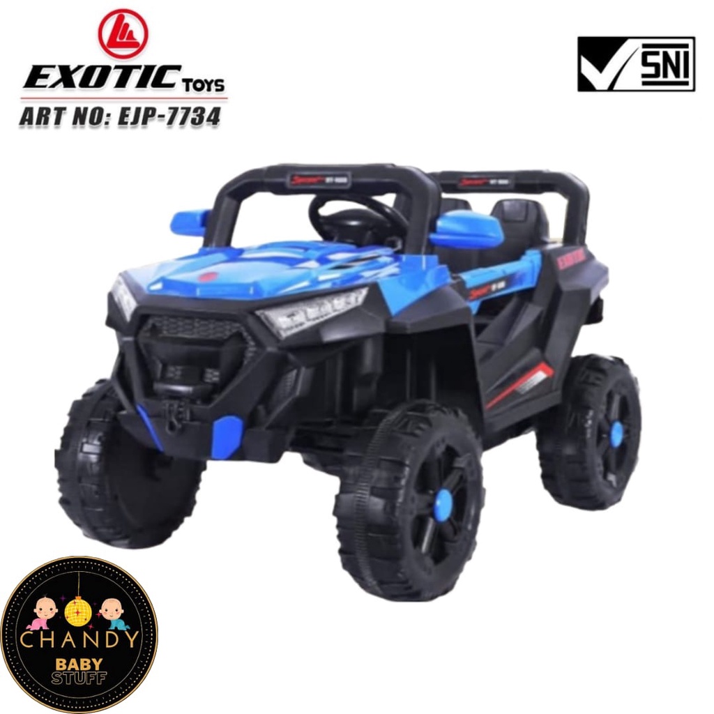 MOBIL MOBILAN ANAK JEEP AKI EXOTIC EJP 7734 BISA AYUN RECHARGABLE REMOTE CONTROL