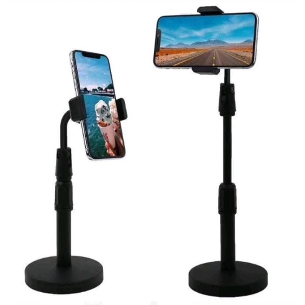 DHIO - HOLDER HP HANDPHONE TAB STAND L7 L 7 L-7 FOLDING DEKSTOP PHONE MEJA DUDUKAN