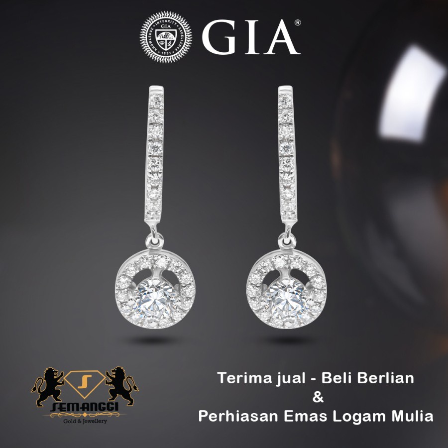 Anting Berlian Wanita Certified GIA SMG 6710 - Semanggi Jewellery