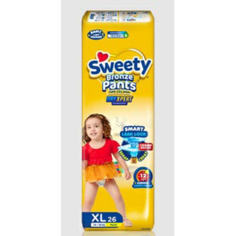 Sweety Bronze Pants XL26 Diapers - Popok Celana Sekali Pakai