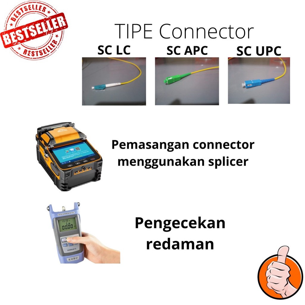 JASA PASANG KONEKTOR FIBER OPTIC / JASA SPLISING FIBER OPTIC