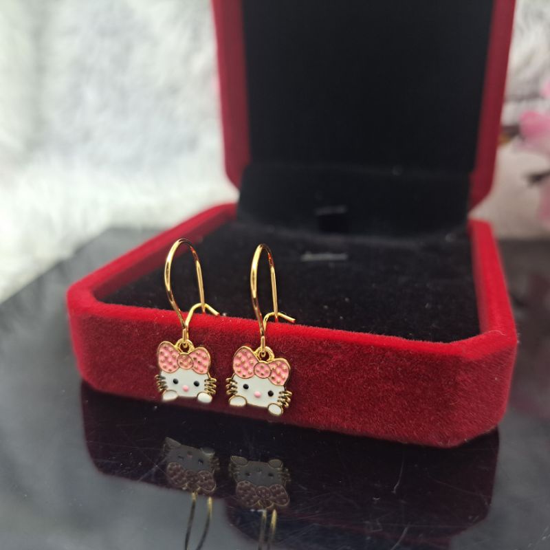 anting hellokity yaxiya anting anak lapis emas