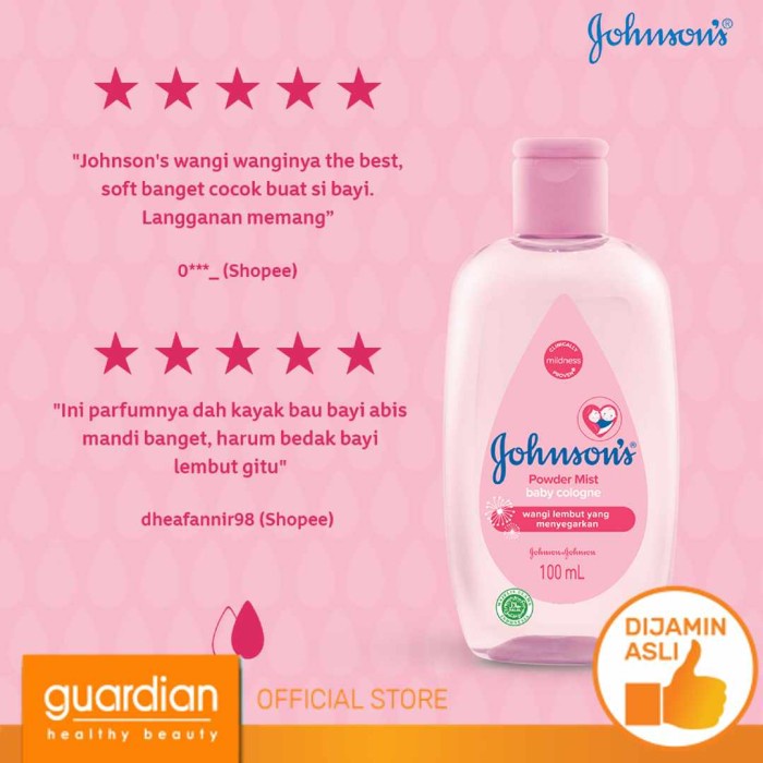 JOHNSON'S Baby Cologne Powder Mist 100ml