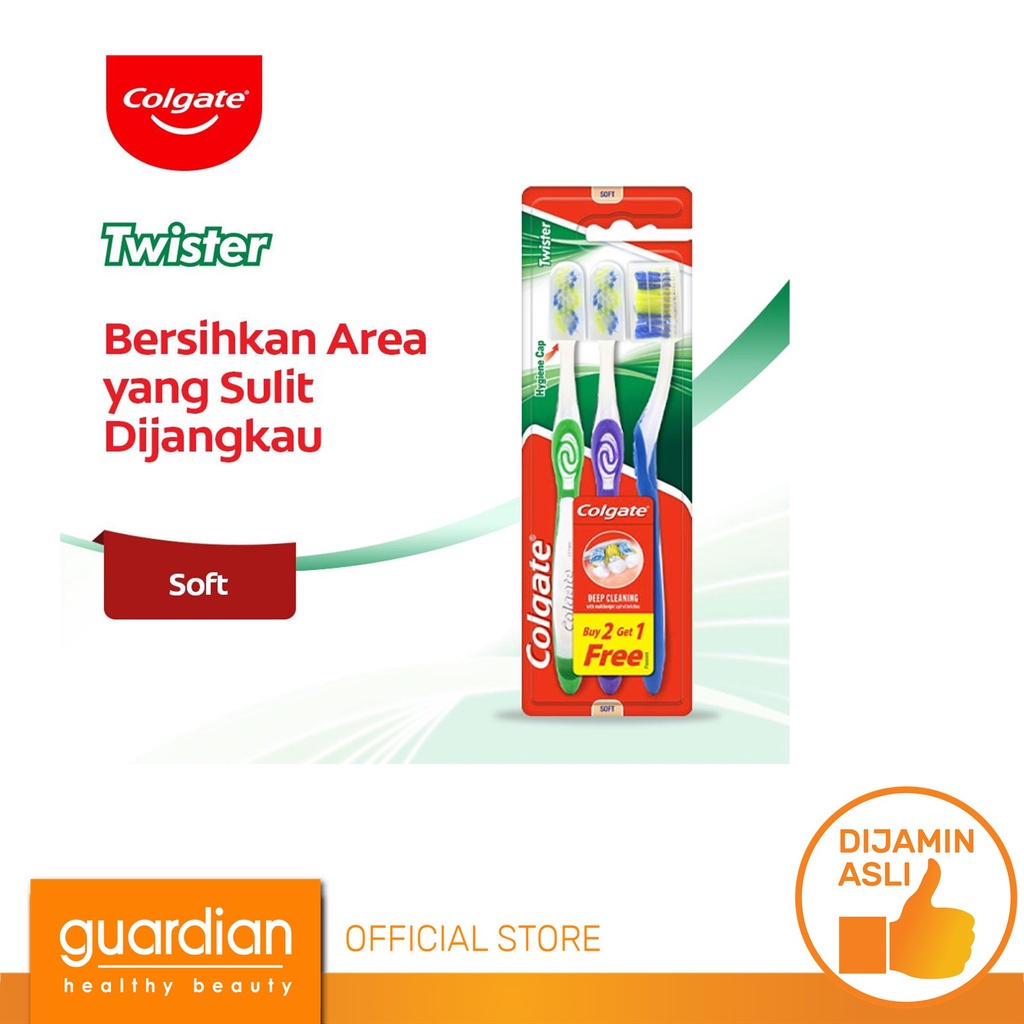 COLGATE Tooth Brush Twister Soft 3Pak