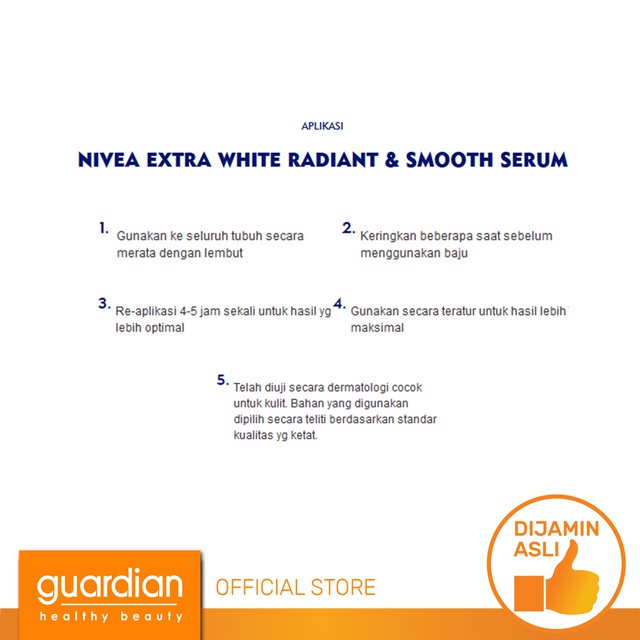 NIVEA Body Serum Extra Bright Radiant &amp; Smooth 180ml