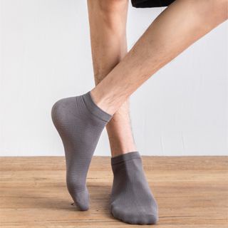 Plain Color Ankle Socks for Men 8754