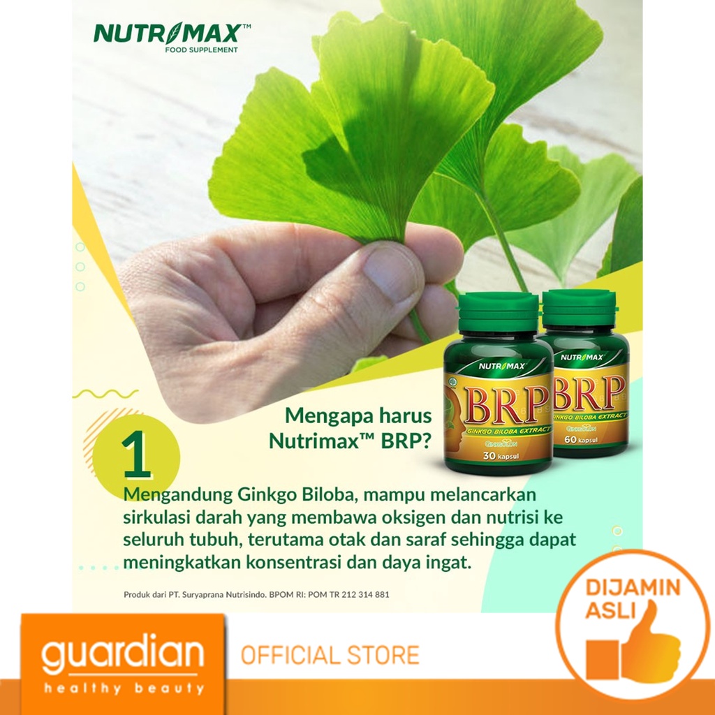 NUTRIMAX BRP (Brain Power) 30s Nutrisi Otak Meningkatkan Konsentrasi dan Daya Ingat