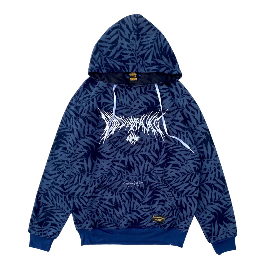 POSEIDON - Jaket Sweater Hoodie GOOD MORNING LEAF ABSTRAK M - XXL Pria Wanita Premium
