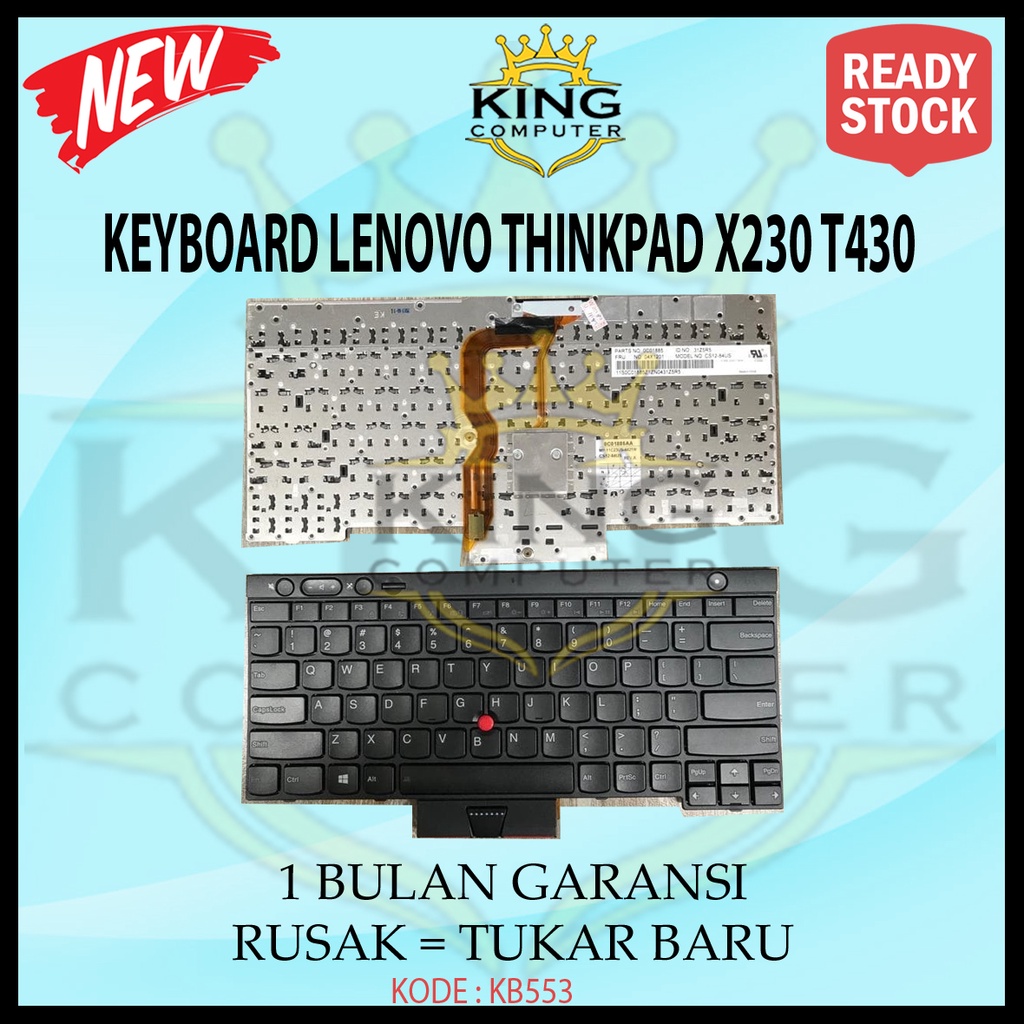 KEYBOARD LENOVO THINKPAD X230 T430 BLACK