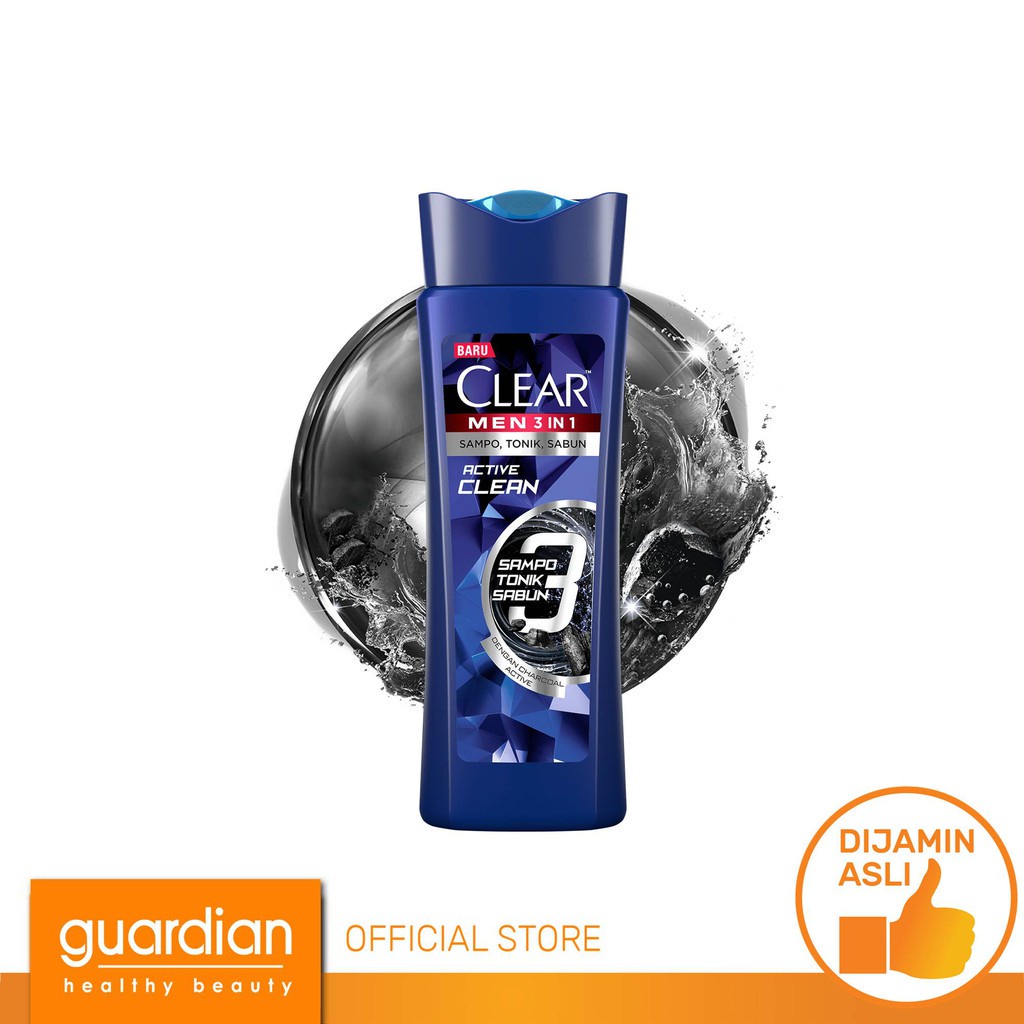 CLEAR Men 3 In 1 Active Clean 160ml