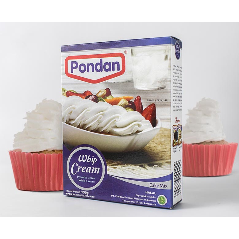 

PONDAN whip cream bubuk instan 150gr