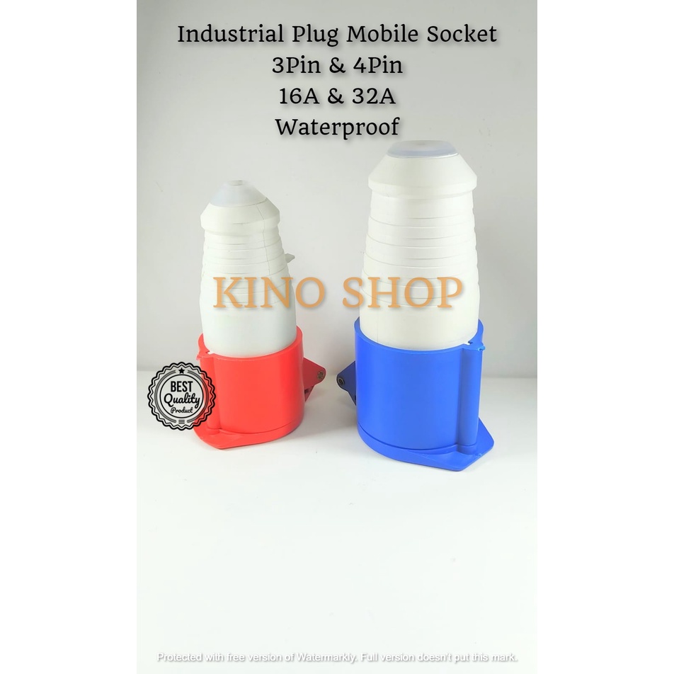 Plug Mounting Mobile Socket 3Phase & 4Phase - Industrial Plug Female