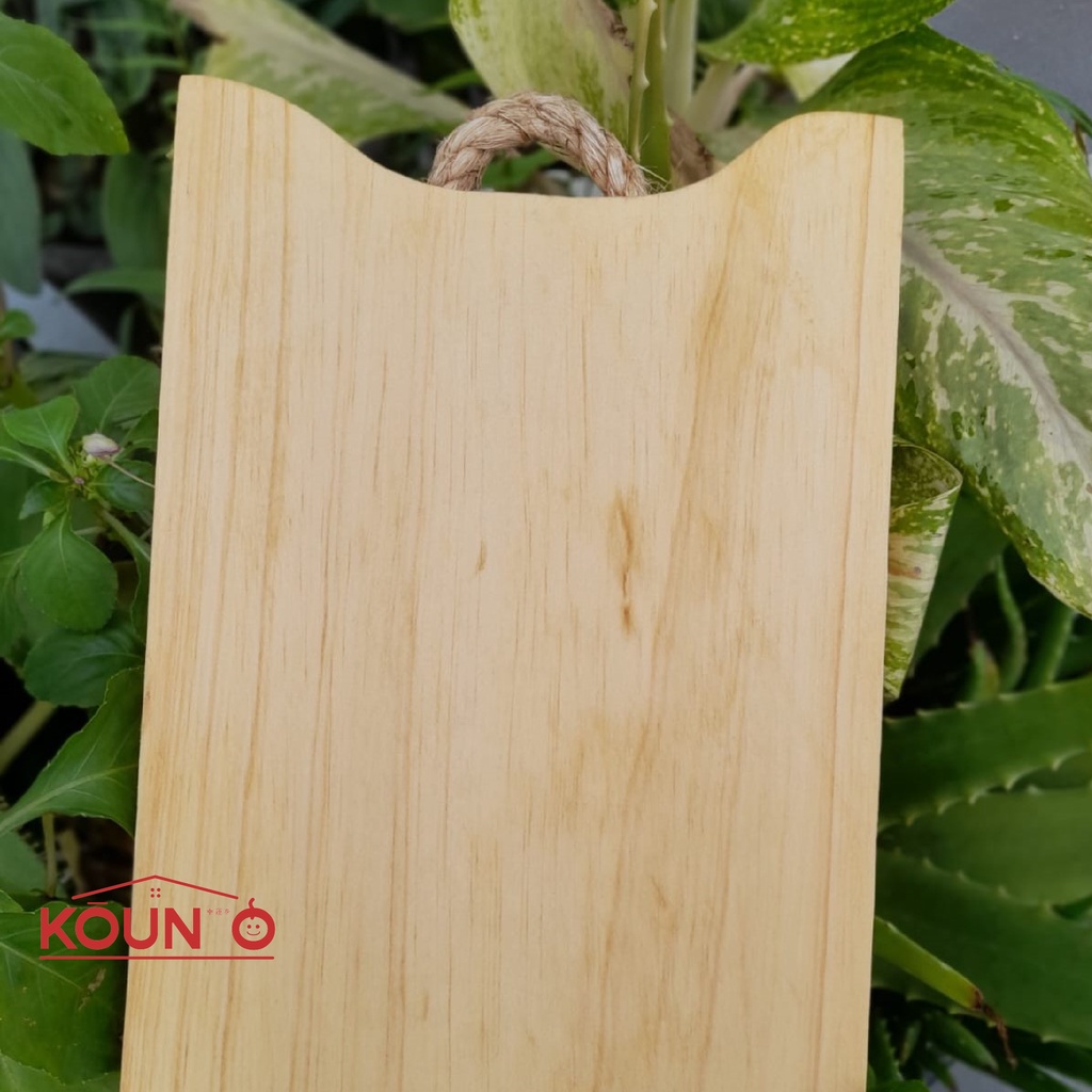 Talenan Kayu Pinus Food Grade Hiasan Dinding Dengan Tambang Premium Perlengkapan Rumah