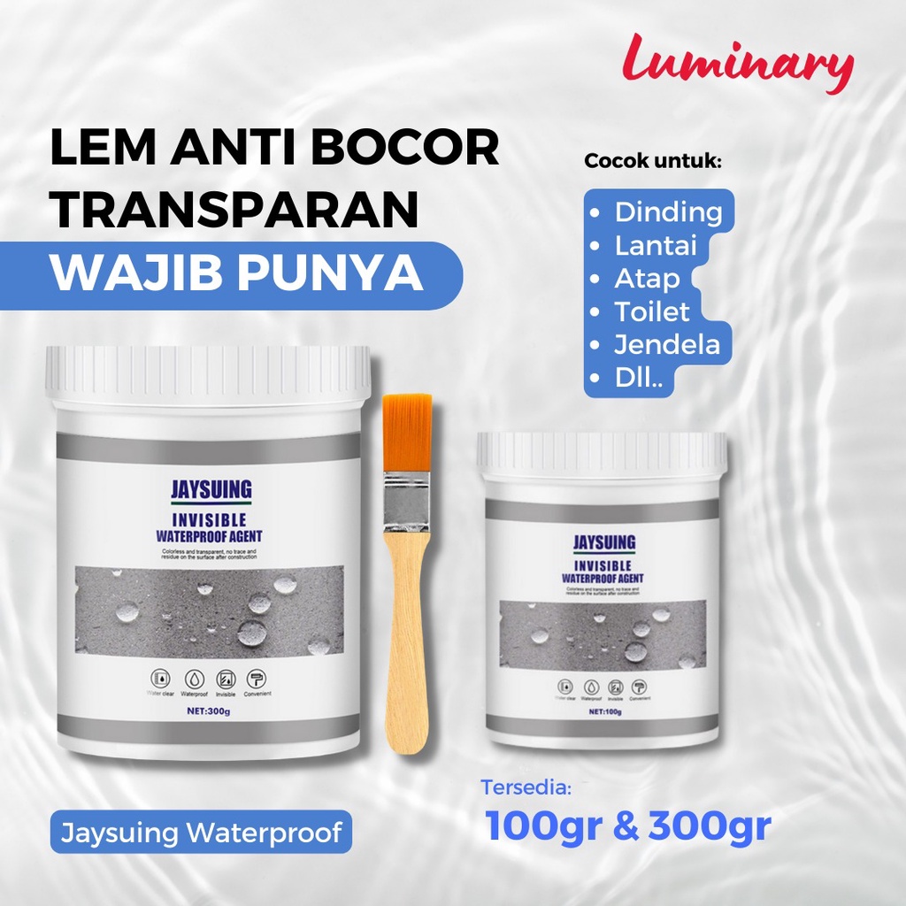 Jaysuing Lem transparan Anti Bocor Keramik Kamar Mandi Kolam Waterproof Glue Sealant Aquaproof Tahan lama