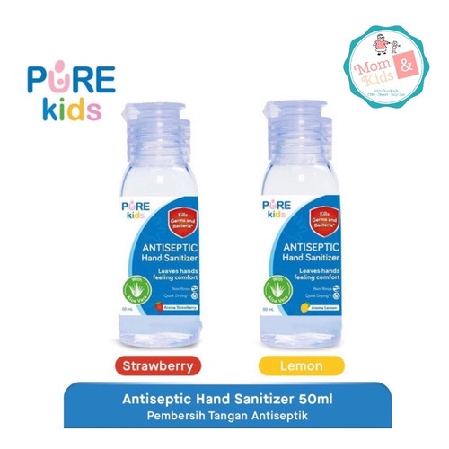 Pure Kids Antiseptic Hand Sanitaizer 50ml Antiseptik Memebersihkan Tangan Anak