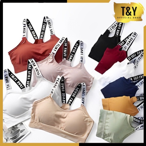 T&amp;Y Sport Bra Push Up Gym Fitness Senam Zumba Jogging Yoga Olahraga High Quality