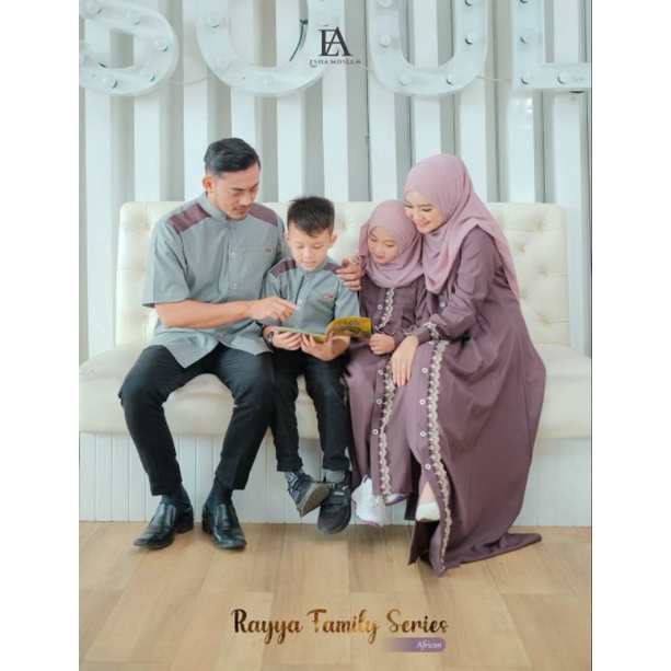 READY Gamis Couple Lebaran Rayya Famset Ori By Esha Moslem