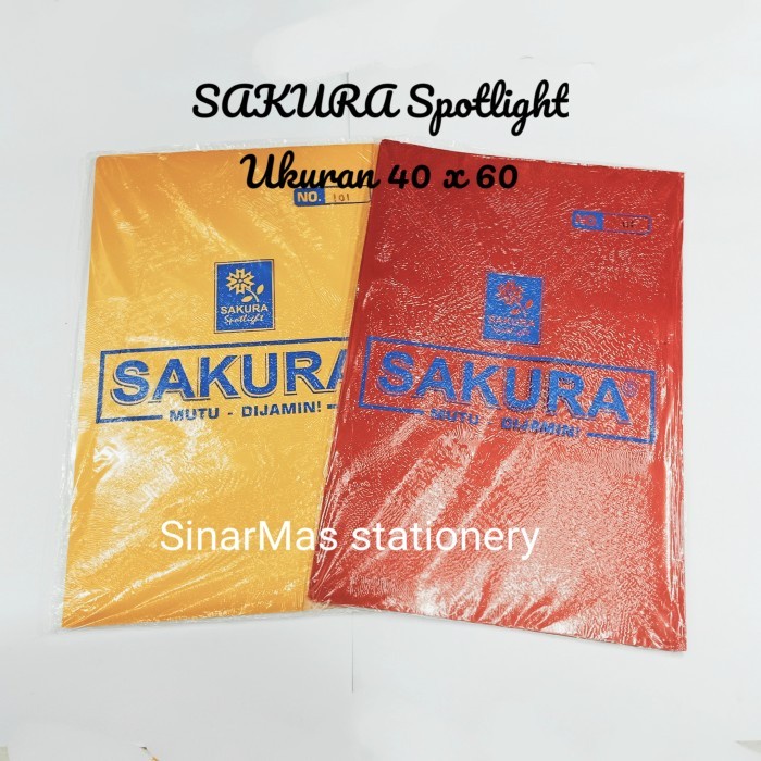 

Kertas Cover Jilid Foil Sakura / Kertas Spotlight foil & laminating