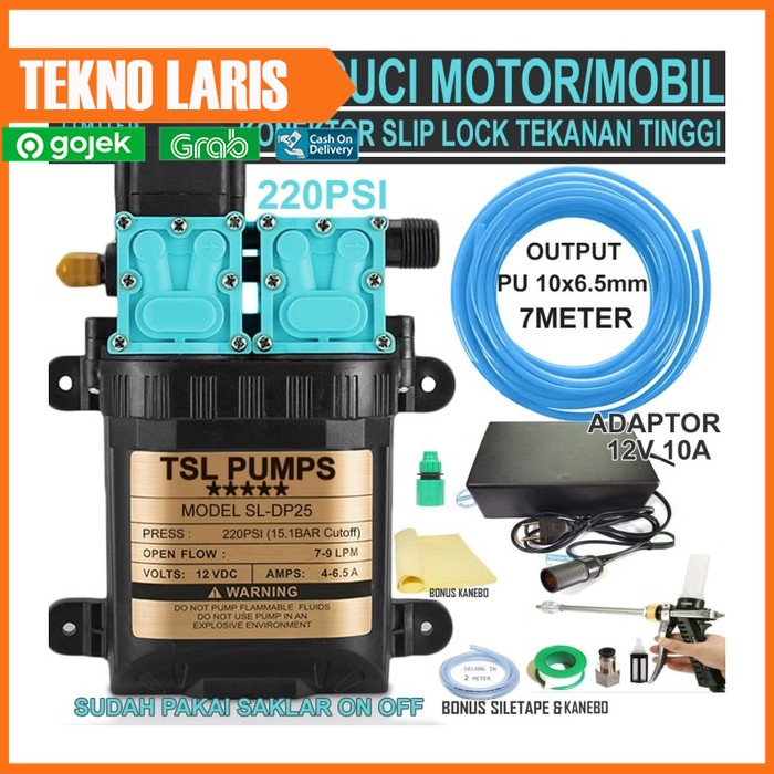 PAKET STEAM MOTOR MOBIL TSL DUAL PUMP ADAPTOR 10A - JET METAL