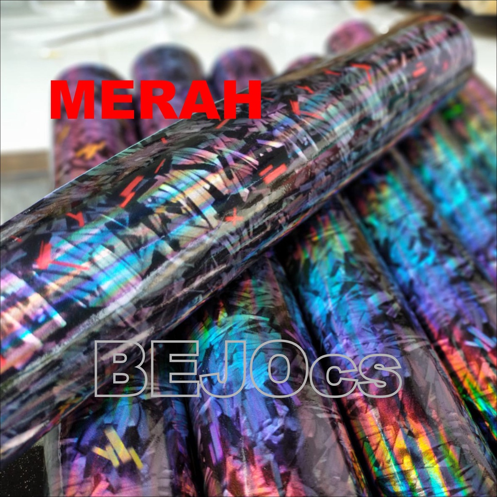 TERMURAH STIKER FORGED HOLOGRAM PELANGI / STIKER KARBON FORGED HOLOGRAM LASER CROM STIKER STIKER MOTIF FORGED KARBON FORGED TERBARU