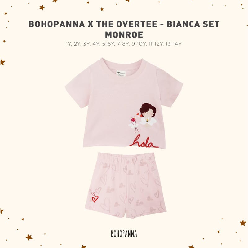 Boohopanna X Overtee Bianca Set / Setelan Anak Unisex