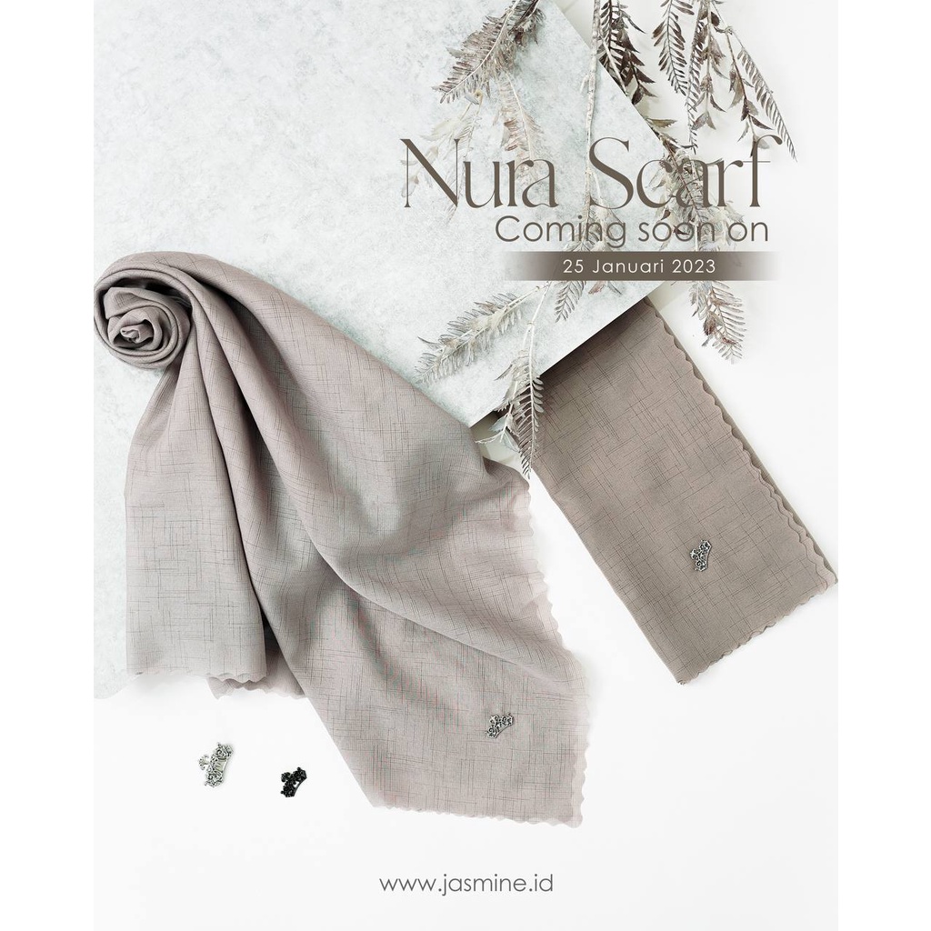 Nura Scarf Jilbab Segi Empat by Jasmine