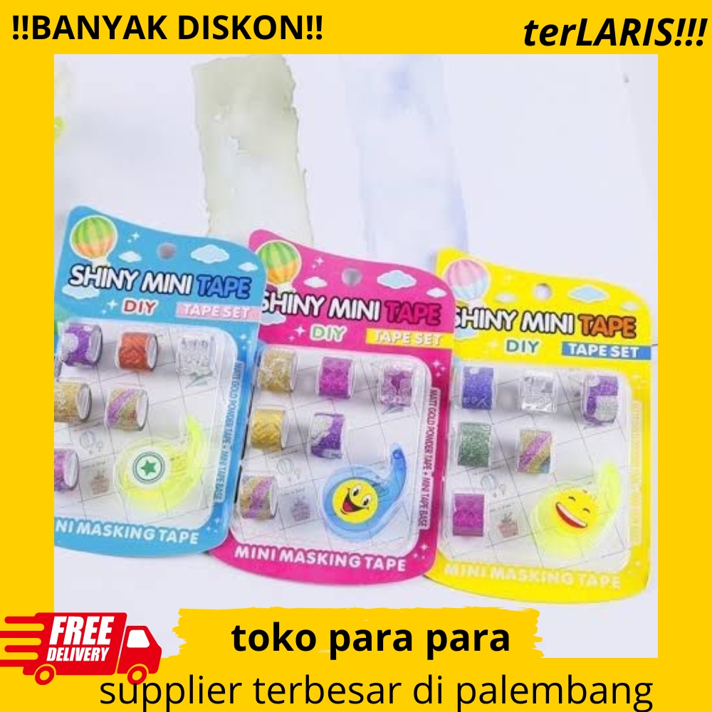 

MAINAN ISOLATIP KERTAS LUCU / SELOTIP WASHI TAPE / LAKBAN KECIL MOTIF
