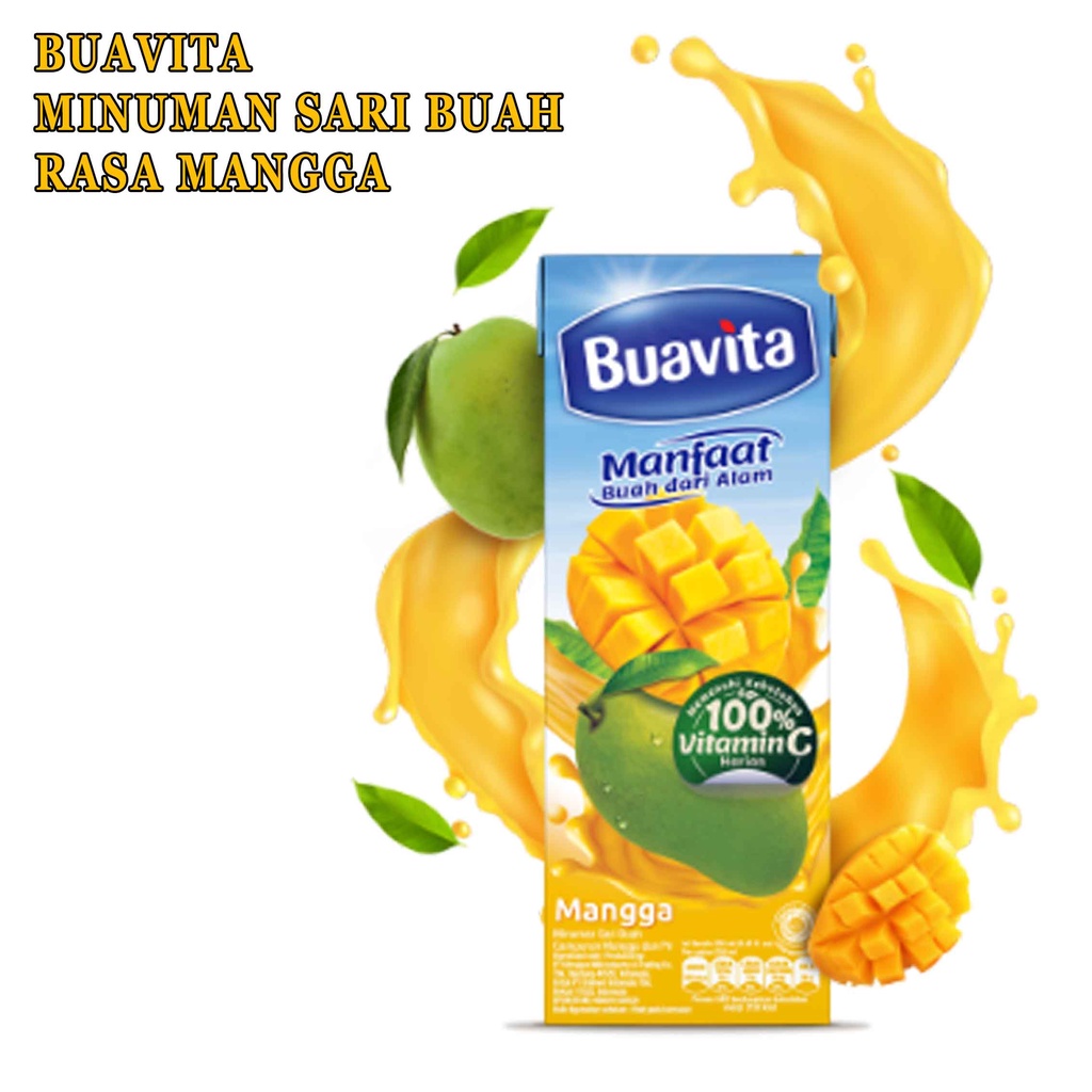 Minuman Sari Buah* Buavita* Buavita Rasa Mangga*250ml