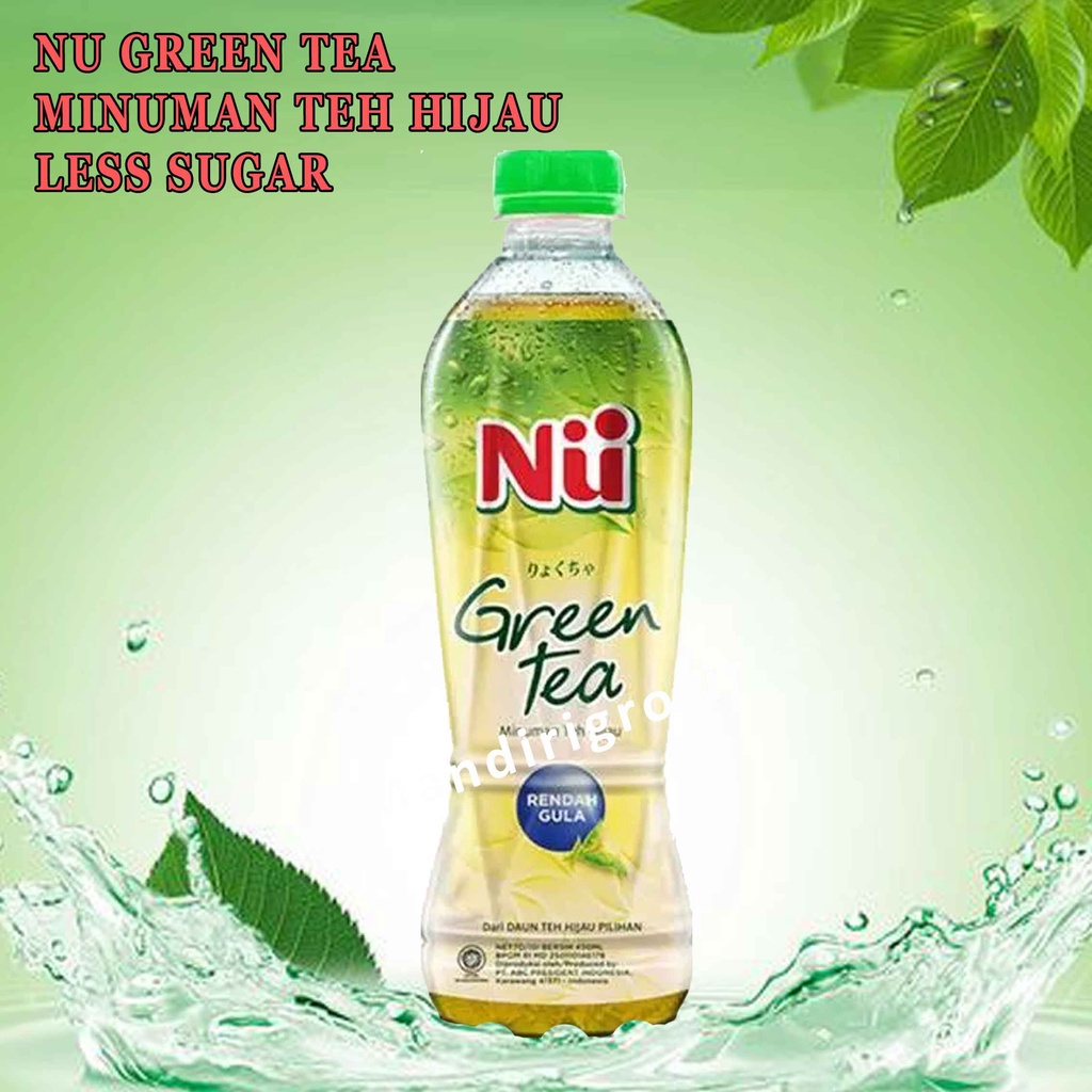 TEH HIJAU LESS SUGAR* NU GREEN TEA* TEA* 450ML