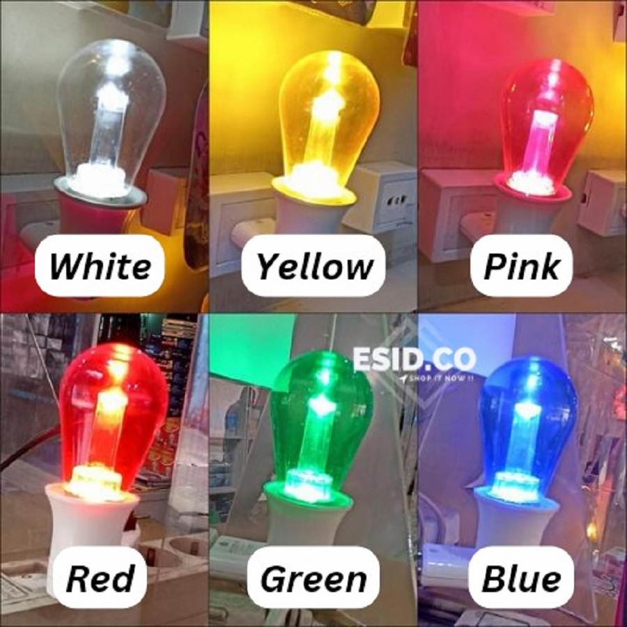 Bohlam Bola Lampu Hias Cafe Kafe Dekorasi Lampu Warna Warni Filamen 4W 4 Watt Lumment Spectrum Merah Kuning Hijau Biru Putih Pink