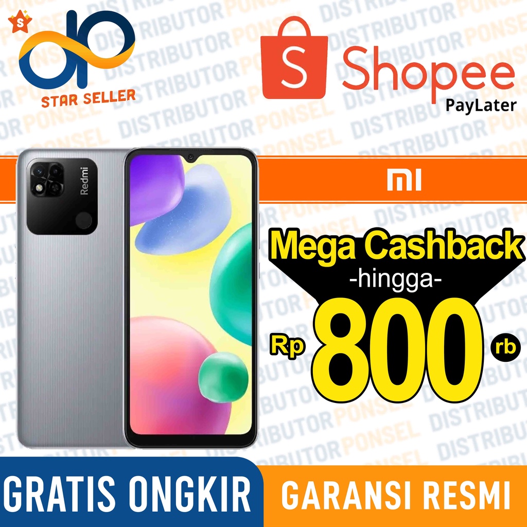 Xiaomi Redmi 10A 4/64GB 3/64GB 3/32GB Garansi Resmi Xiaomi Redmi 10 A 64 32