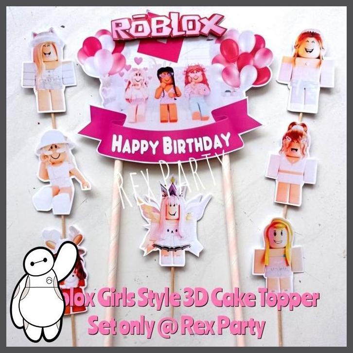 

(REXP) ROBLOX GIRL CAKE TOPPER/ROBLOX GIRLS STYLE 3D CAKE TOPPER/ROBLOX GIRL