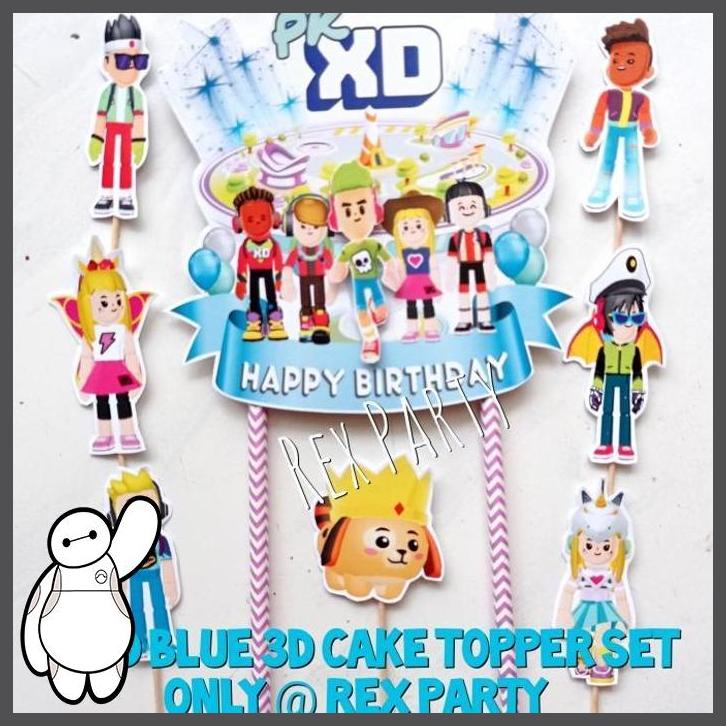 

(REXP) PKXD CAKE TOPPER/PKXD BLUE 3D CAKE TOPPER/PKXD BOY/CAKE TOPPER PKXD