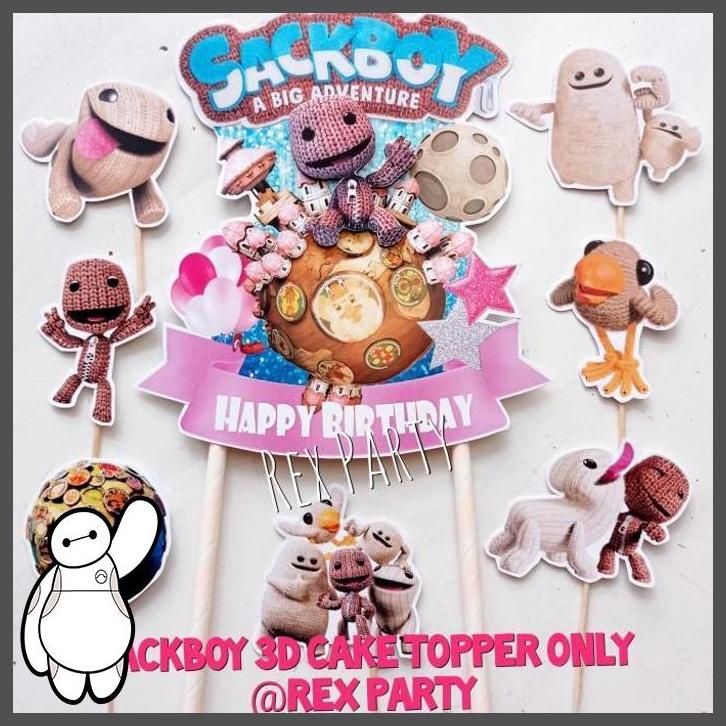 

(REXP) SACKBOY CAKE TOPPER/TOPPER KUE 3D SACKBOY/CAKE TOPPER SACKBOY