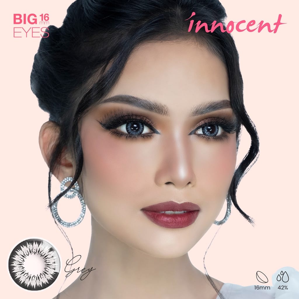 SOFTLENS X2 INNOCENT GREY NORMAL DAN MINUS -0.50 S/D -6.00 FREE LENCASE /SOFLEN SOFLENS SOFTLEN COD LENSA BY CTK X2 EXOTICON