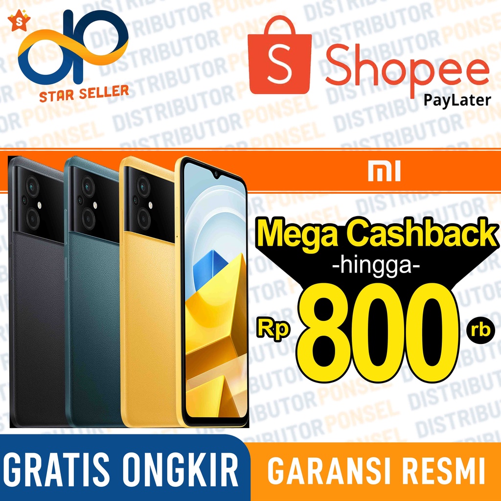 Xiaomi Poco M5 4/128GB 4/64GB Garansi Resmi 128 GB 64 GB Poco M5