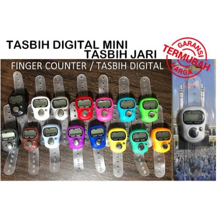 Tasbih Digital Led Alat Hitung FREE BUBBLE Jari Counter Tally Ibadah Mini Import Elektronik Mini Alat Dzikir