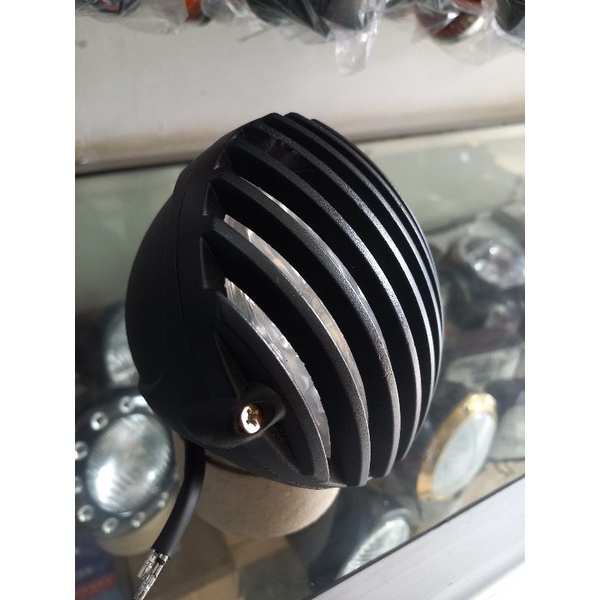 LAMPU DEPAN GRILL KECIL/LAMPU DEPAN CHOPPER/LAMPU DEPAN BOBBER/LAMPU DEPAN CUSTOM