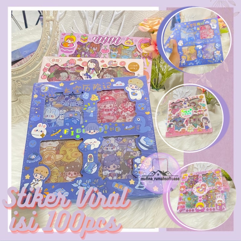 

[PreOrder] Stiker Viral isi 100pcs waaaah murah banget!!!